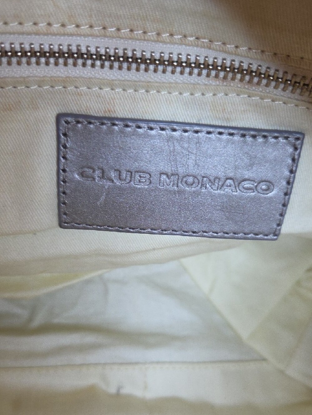 Club Monaco Metallic Silver Chain-Handle Shoulder Bag - Picture 6 of 10